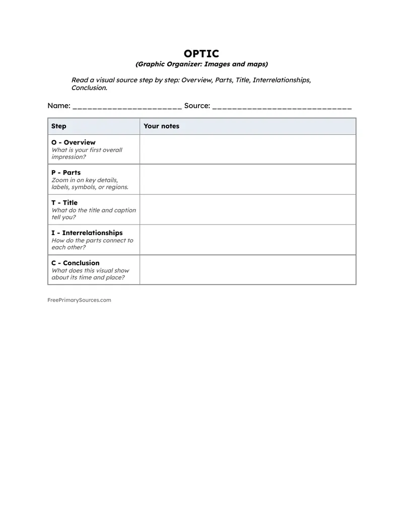 Preview of the organizer